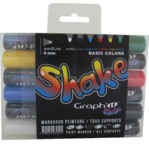 GRAPH'IT SHAKE Set de 6 Marqueurs Medium - Basic