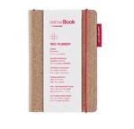 SenseBook Red Rubber carnet à ruban A6 quadrillé