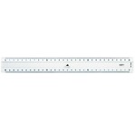 GRAPHOPLEX Ruler: transparent 30 cm; 4 mm thick; 2 bevelled edges