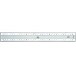 GRAPHOPLEX Ruler: transparent 30 cm; 4 mm thick; 2 bevelled & white opaque edges