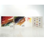 6 water-colour sample cards - QoR basic colours