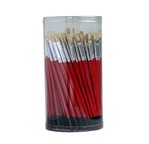 Tristar school pack of 144 brushes with pig bristles and assorted sizes