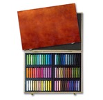 MUNGYO Coffret bois 72 Pastels secs Carrés assortis