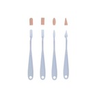 SOFFT Lot de 4 couteaux + 8 embouts - Assortis