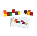 GEOMETRIE dans l?espace Sachet de 76 cubes (section 2 x 2cm) + 30 fiches modèles