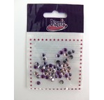 DIAMS 50 Cabochons RONDS 5mm - Assort Myrtille