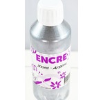 Drawing ink bottle of 500ml - Silver - strong metalic effect