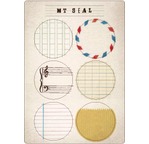 MT SEAL Etiquettes / labels washi paper mt seal (1 planche) F