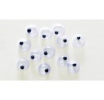 20 Yeux mobiles - 05mm -Noir et Blanc