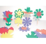 Pack 260 Assorted colours foam shapes 140 letters + 120 figures