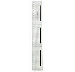 30cm Ruler Square with cutting steal edge and proof skids, 3mm thick