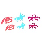 GRIMTOUT 20 Formes Adhesives en Mousse (10 dragons + 10 lions)