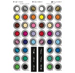 Stickers couleurs pointes XL/L/M