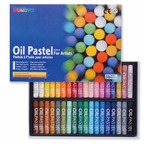 Box of 6 oil pastels single colour: 501 white