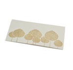 PAPERTREE ARANIA Enveloppe kdo 19x10cm - Ivoire/Or