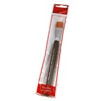 Tristar, Synthetic flat brush - short grey handle - n°18