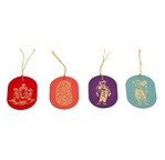 PAPERTREE Oval tags – indian patterns – Set of 12 ass