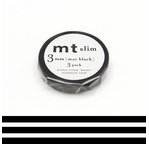 MT SLIM Set de 3 mt slim 3mm uni noir / matte black