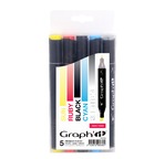 GRAPH'IT Set of 5 markers - Basic tones