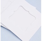 5 Cartes DIY blanches 13x13cm CADRE + enveloppes