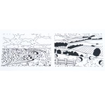 Lot de 2 planches à embosser paysage A4