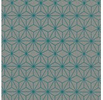 PAPERTREE 50*70 110g ASANOHA Gris/Turquoise