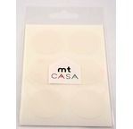 MT CASA SEAL Sticker rond 3,5cm en washi blanc / white 30 pcs