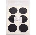 MT CASA SEAL Sticker rond 3,5cm en washi noir / black 30 pcs