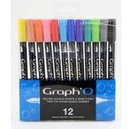 GRAPH'O Set de 12 couleurs Essentielles