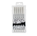 GRAPH'IT Pouch of 6 Fine liners - black
