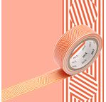 MT 1P Motif lignes et cercles orange