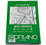 FABRIANO ACCADEMIA ARTIST PAPER PACK-150Feuille21x29,7cm-160gsm-blanc