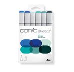 Set COPIC SKETCH 6 couleurs ciel et mer