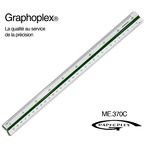 GRAPHOPLEX  transparent reduction rulers - 30 cm; 6 scales 1/100 to 1/500