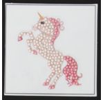 CRYSTAL ART Kit sticker broderie diamant 9x9cm Licorne