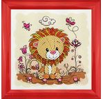 CRYSTAL ART Kit broderie diamant KIDS 16x16cm Lion