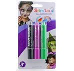 Blister 3 face painting stickss GRIM'TOUT Witch