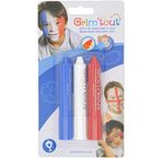 Blister 3 face painting sticks GRIM'TOUT Sport