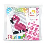 PIXEL Kit créatif porte-clé 4x3cm - Flamant rose