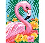 Peinture par N° débutant - Flamant rose