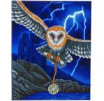 CRYSTAL ART Kit tableau diamant LED 40x50cm Hibou - éco 0,17E