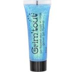 Glitter gel tube of 25 ml - Turquoise - Blister pack