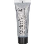 Glitter gel tube of 25 ml - Silver - Blister pack