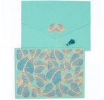 PAPERTREE NATURE Gift envelope A5 Ocean/Gold