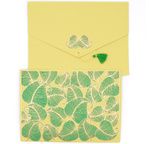 PAPERTREE NATURE Enveloppe kdo A5 Vert/Or