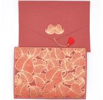 PAPERTREE NATURE Enveloppe kdo A5 Rouge/Or