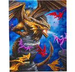 CRYSTAL ART Kit tableau broderie diamant 40x50cm Anne Stokes Dragons