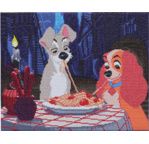 Crystal Art Kit Lady & The Tramp 40x50cm