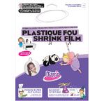 PLASTIQUE FOU DIAM'S 5 feuilles : Blanc imprimable recto verso