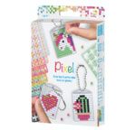 PIXEL Kit créatif 3 porte-clés + livret 38 modèles - Girly
